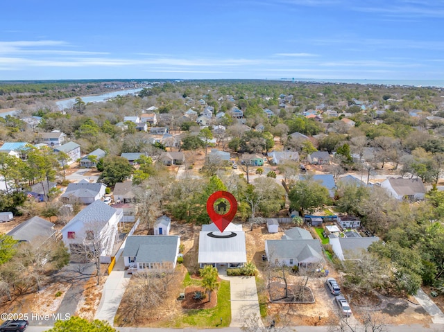 drone / aerial view featuring a residential view