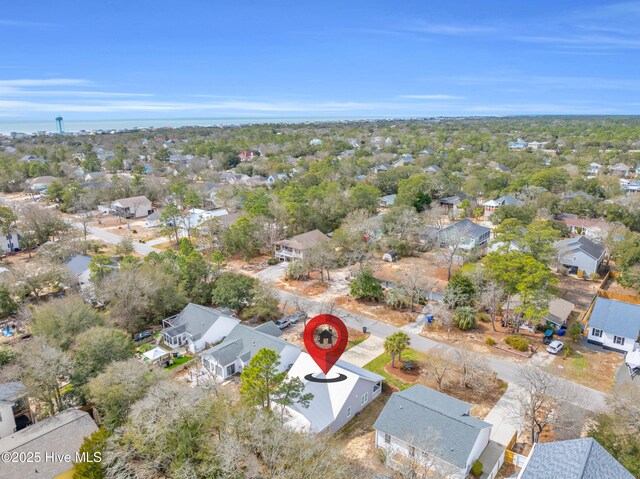 aerial view featuring a residential view