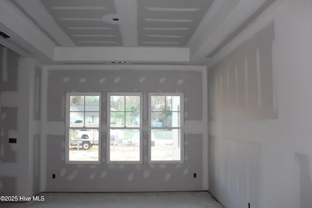 spare room with plenty of natural light