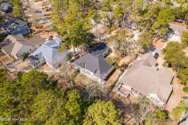 drone / aerial view with a residential view