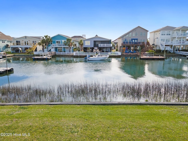 view of water feature featuring a residential view