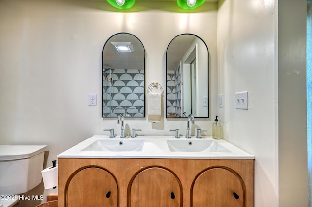 2121 Gibson Ave, Wilmington, NC 28403 - bathroom with toilet and double vanity