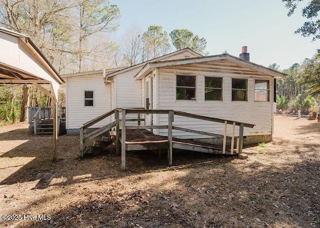 view of rear view of house