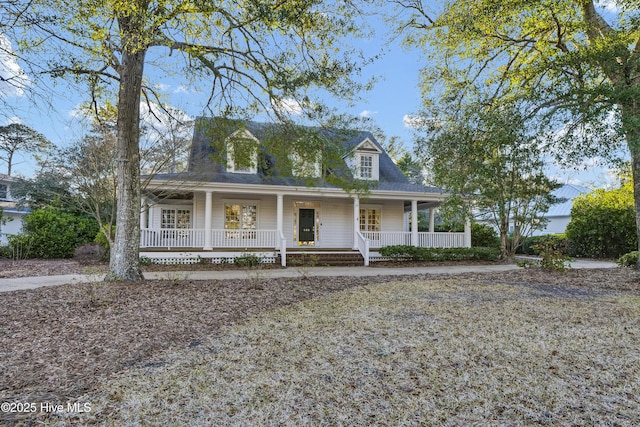 view of front facade with covered porch