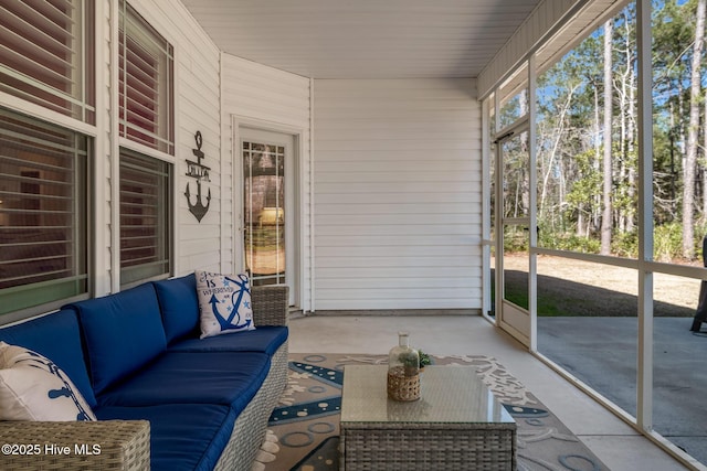 view of sunroom / solarium