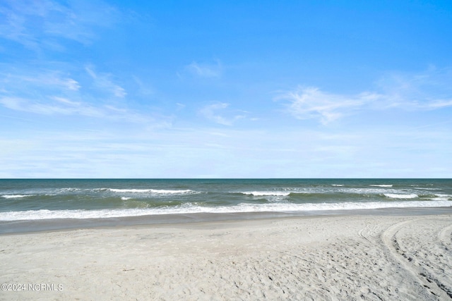 water view with a view of the beach