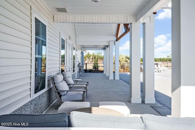 view of patio / terrace with visible vents