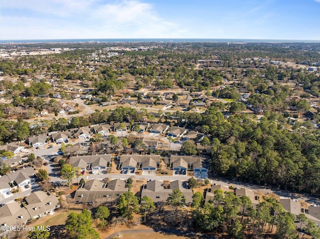 bird's eye view featuring a residential view