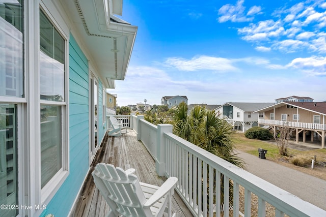 balcony featuring a residential view