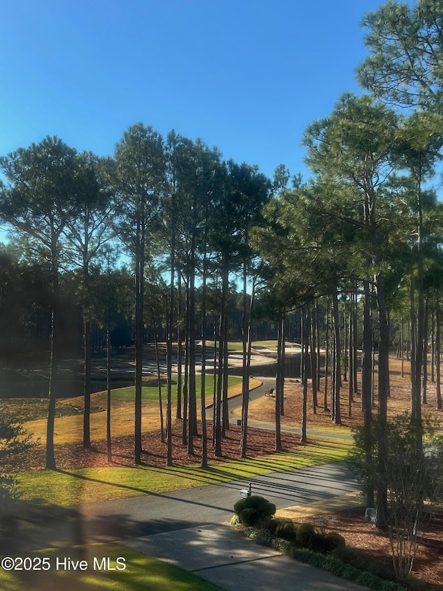 view of home's community featuring view of golf course