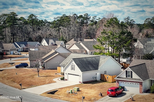 birds eye view of property featuring a residential view