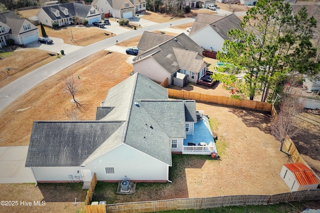 drone / aerial view featuring a residential view