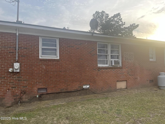 2671 Four Way Rd, Snow Hill, NC 28580 - view of property exterior featuring brick siding and crawl space