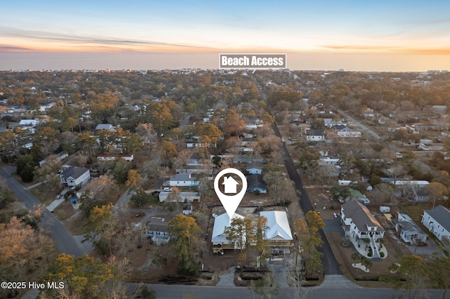 bird's eye view featuring a residential view