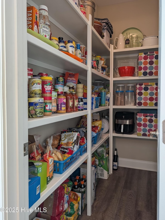 view of pantry