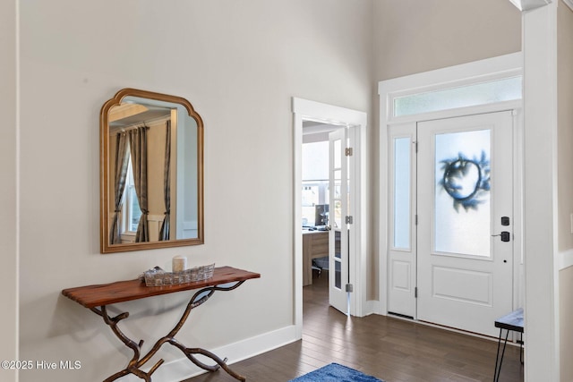 935 Baldwin Park Dr, Wilmington, NC 28411 - foyer featuring dark wood finished floors and baseboards