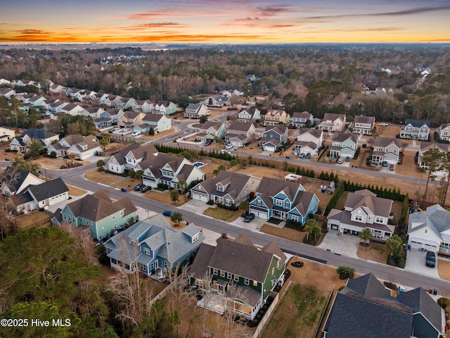 935 Baldwin Park Dr, Wilmington, NC 28411 - aerial view at dusk of a residential view
