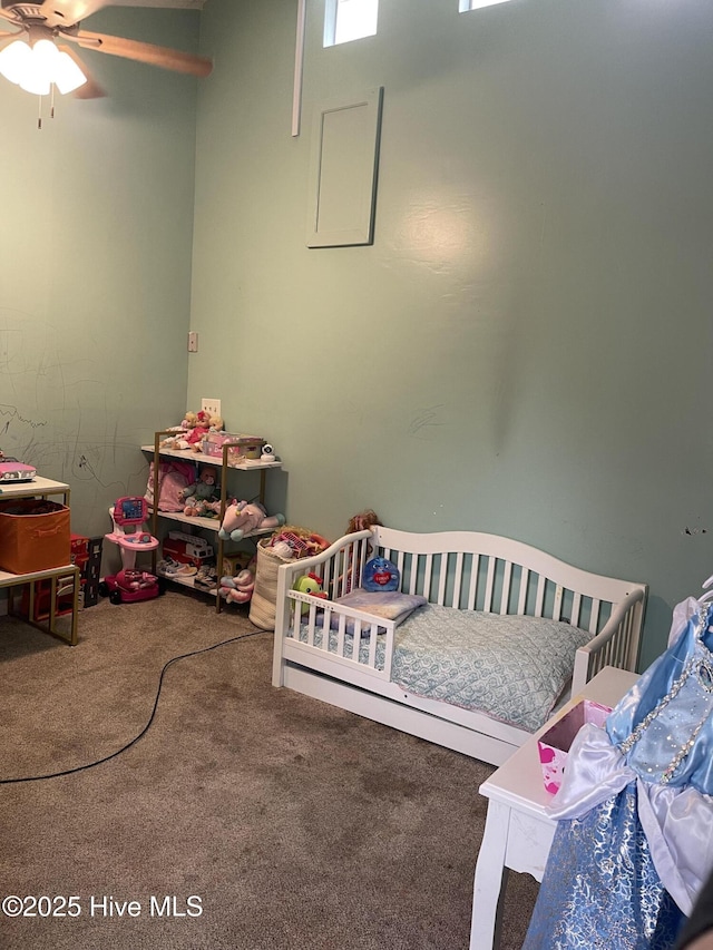 bedroom featuring carpet flooring