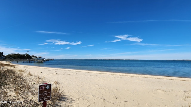 water view with a beach view