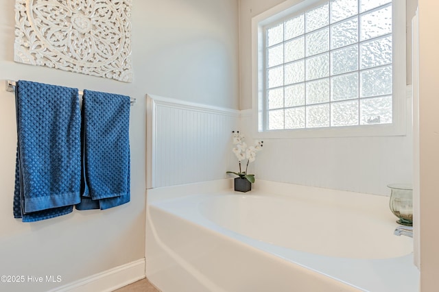 full bathroom featuring a bath