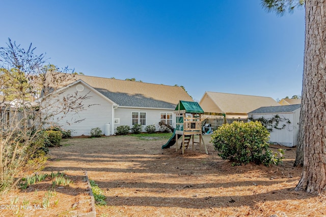 exterior space with fence