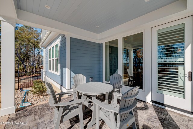 view of patio / terrace with outdoor dining space