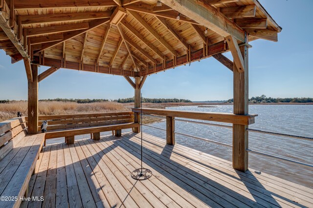 view of dock