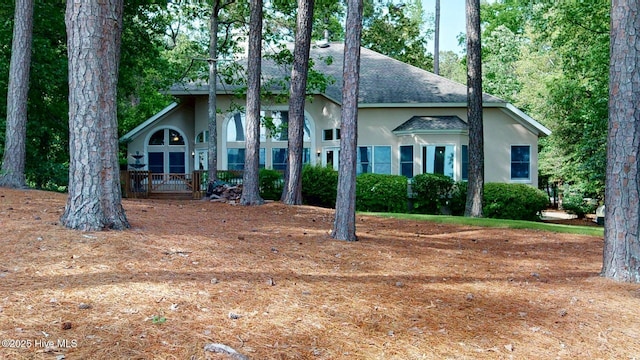 view of front of property with stucco siding