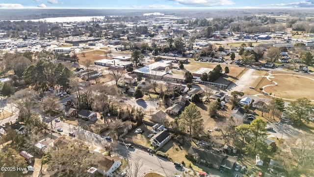 drone / aerial view with a residential view