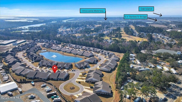 birds eye view of property