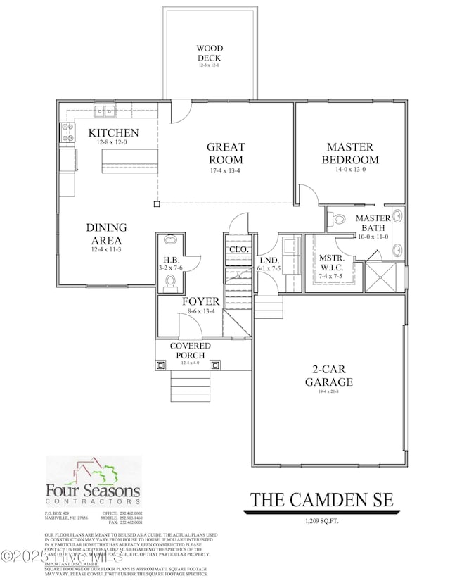 1611 S Old Carriage Rd, Rocky Mount, NC 27804 - floor plan / room layout