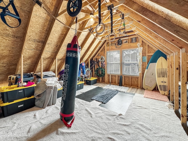 view of attic