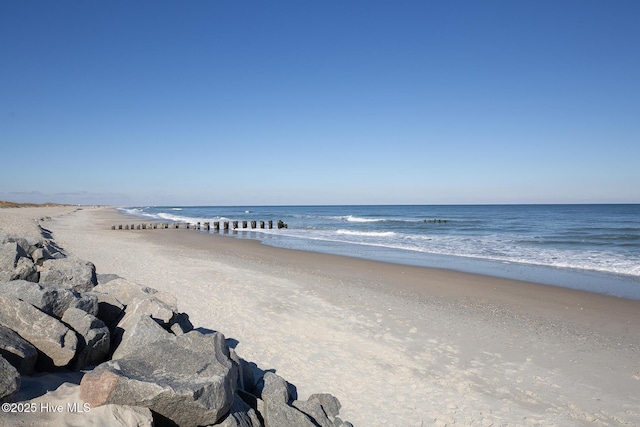 water view with a beach view