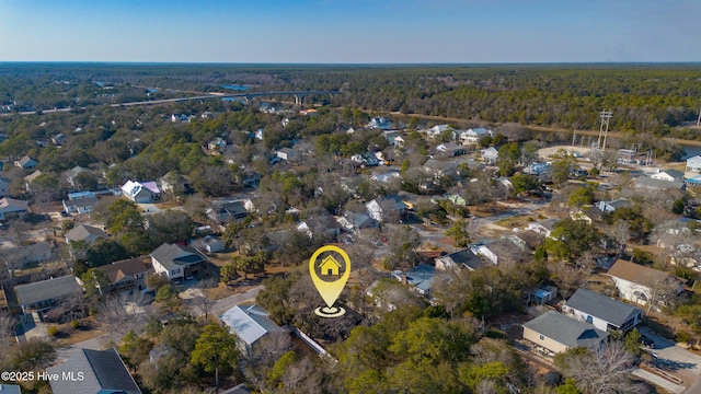 bird's eye view featuring a residential view