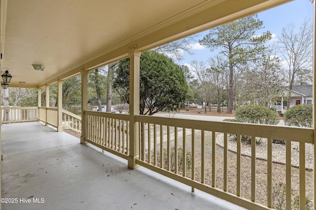 exterior space featuring covered porch