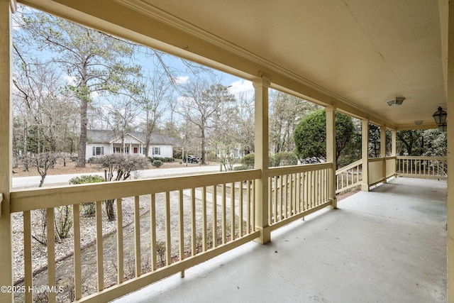 view of patio / terrace with a porch