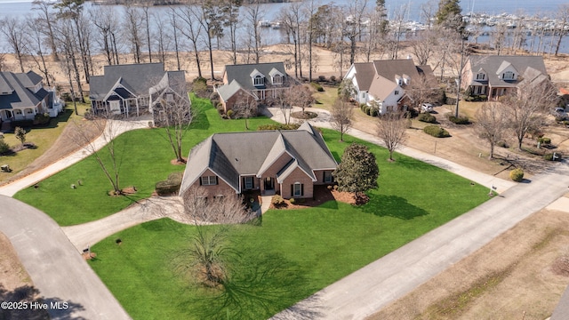 aerial view featuring a residential view