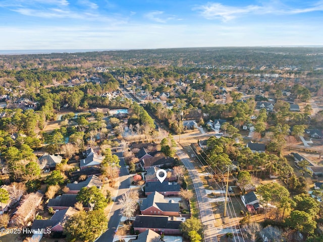 bird's eye view featuring a residential view