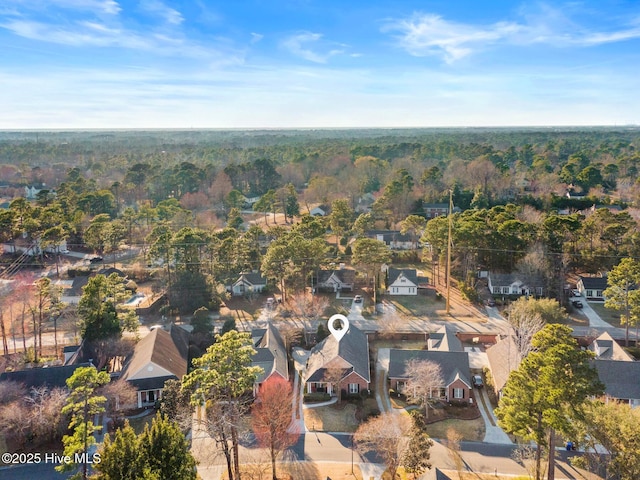 drone / aerial view with a residential view