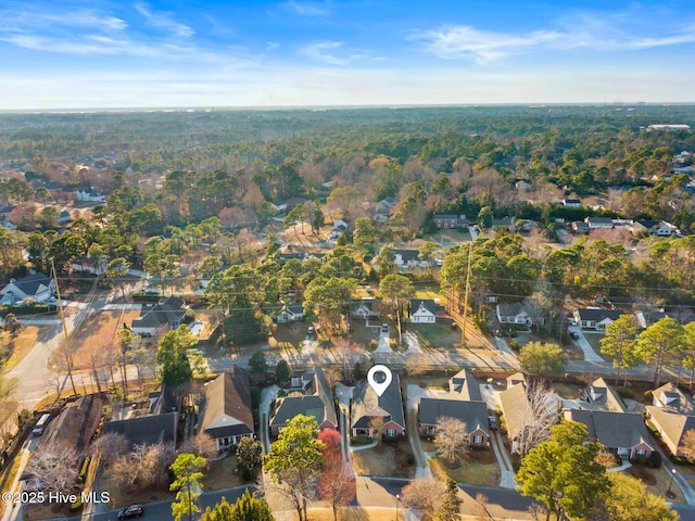 bird's eye view featuring a residential view