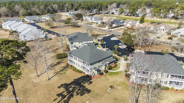 aerial view featuring a residential view