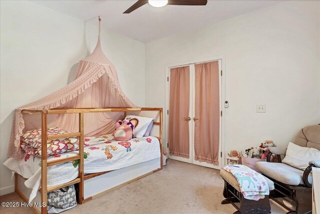 122 Smathers Dr, West End, NC 27376 - carpeted bedroom with ceiling fan