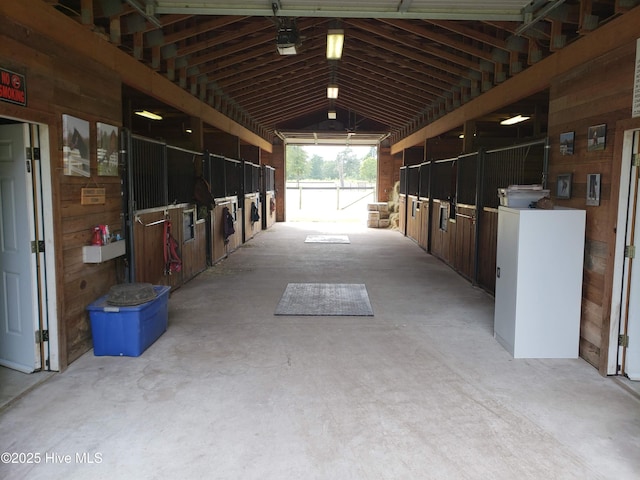 view of horse barn