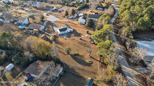 drone / aerial view with a residential view