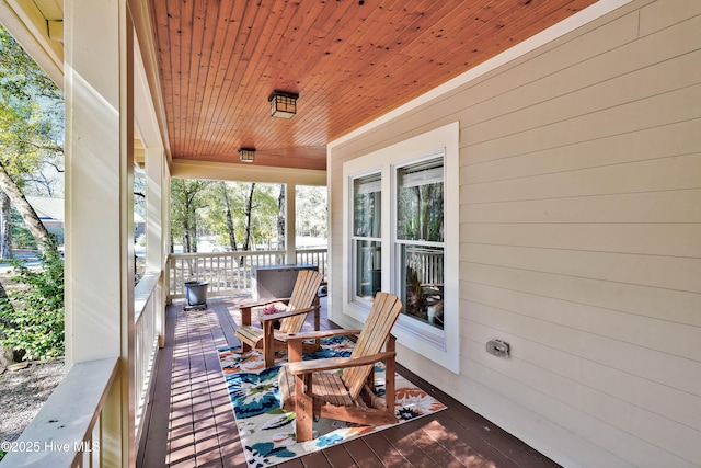 view of patio / terrace with covered porch