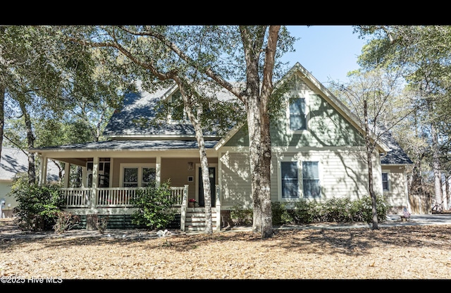 view of front of house with a porch
