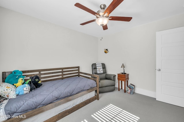 1066 Bradshaw Ter, Wilmington, NC 28412 - bedroom featuring ceiling fan and carpet floors