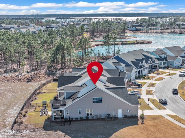 1066 Bradshaw Ter, Wilmington, NC 28412 - aerial view with a water view and a residential view