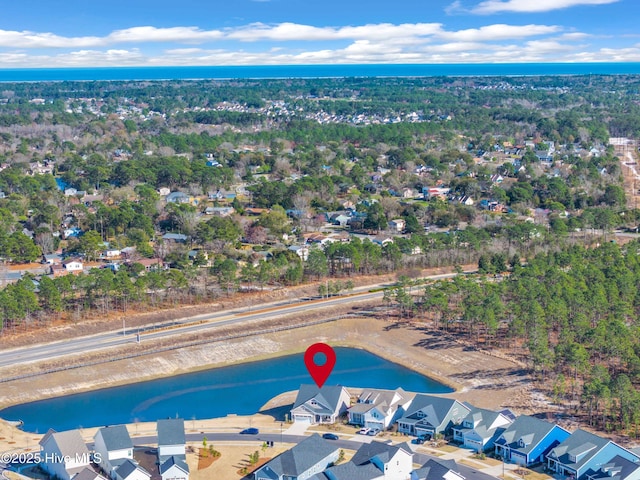 1066 Bradshaw Ter, Wilmington, NC 28412 - drone / aerial view featuring a water view