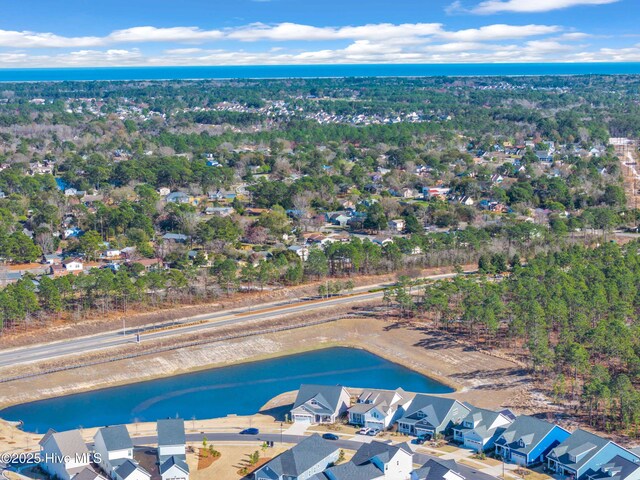 1066 Bradshaw Ter, Wilmington, NC 28412 - aerial view featuring a water view